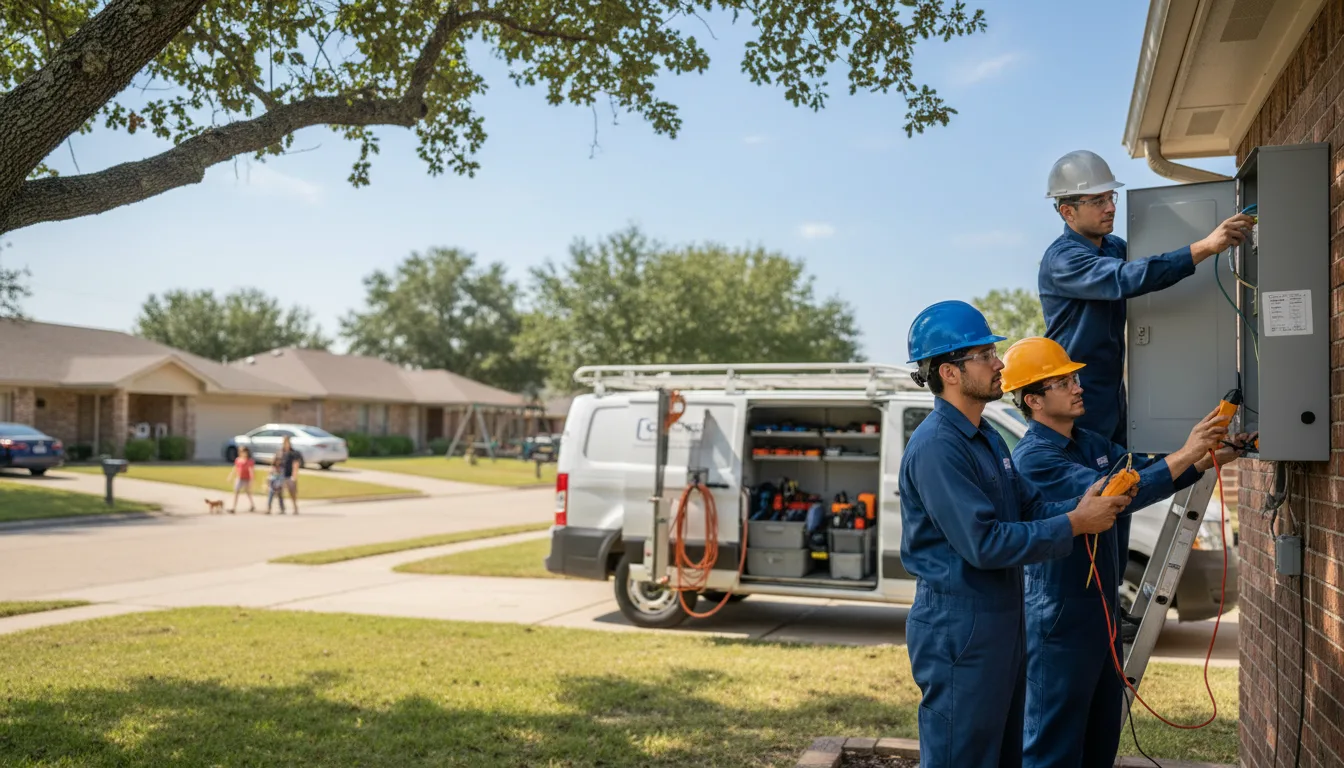 Certified electrician providing emergency electrical services in Vining, IA